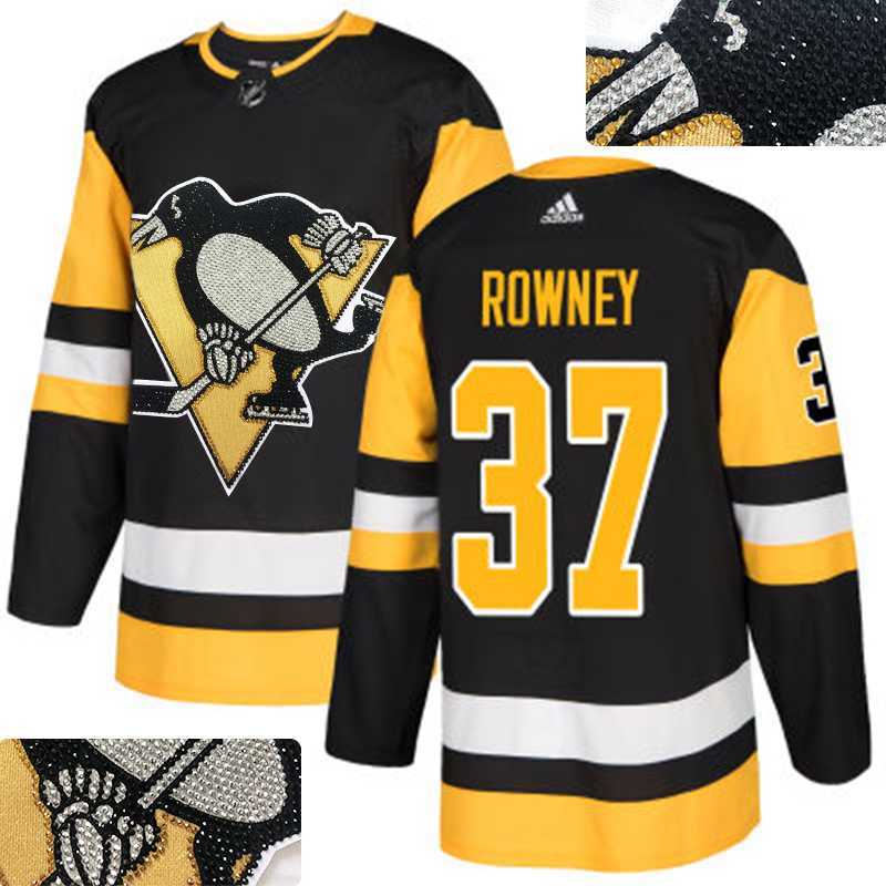 Penguins #37 Rowney Black Glittery Edition Adidas Jersey,We sell and wholesale Penguins #37 Rowney Black Glittery Edition Adidas Jersey on line form chian!